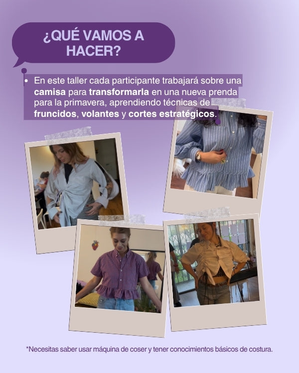 Taller de Upcycling: Transforma Tu Camisa